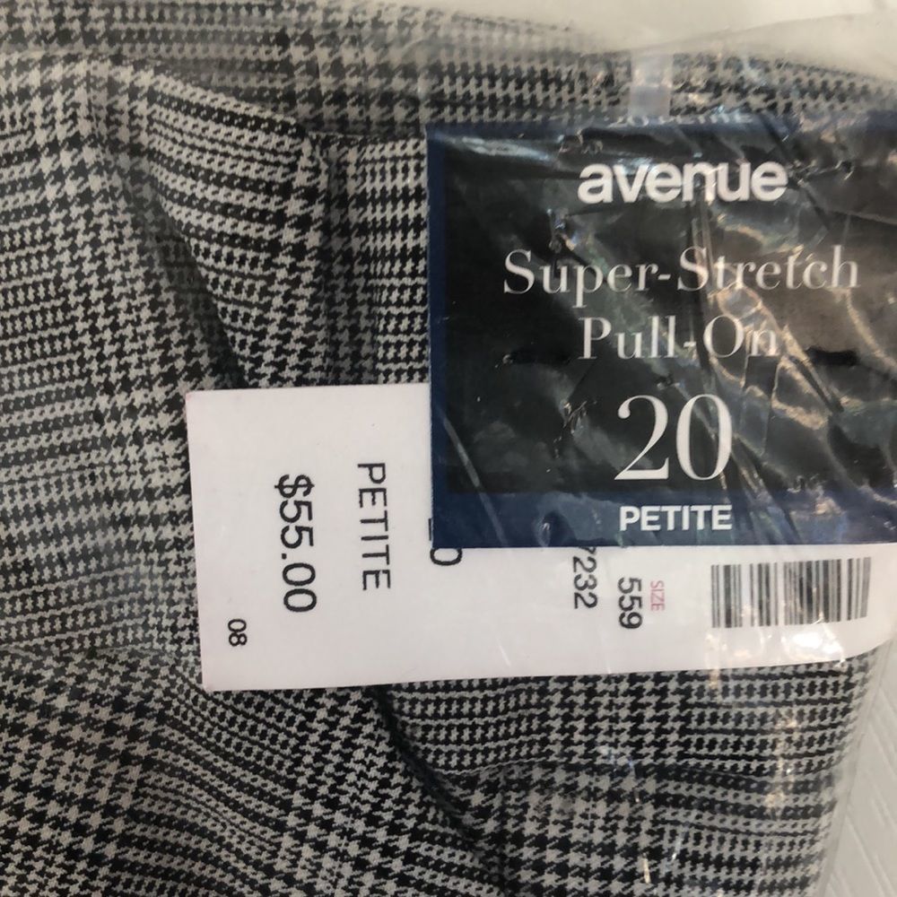 AVENUE GLEN PLAID PULL ON PANTS SZ 20P - Picture 7 of 8